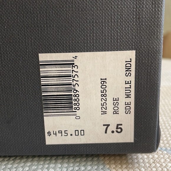 RAG & BONE Shaw Mule Wedge Sandals in Macaroon Rose - Picture 12 of 15